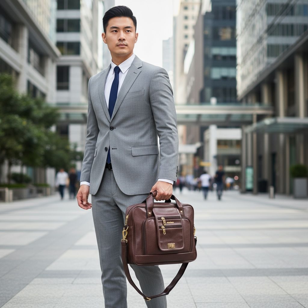 Designer Unisex Laptop / Office / File Bag | Premium PU Leather | LP-002