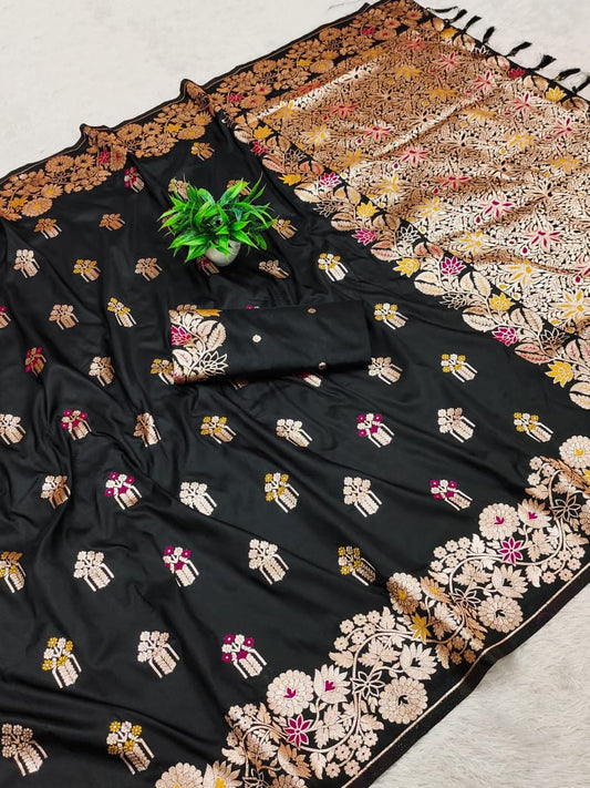 Trending Collection – Sonika | Premium Soft Banarasi Silk Saree | LP-002