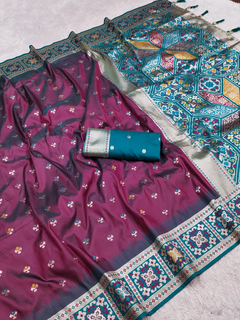 Banarasi-14 Soft Silk Saree | Premium Zari Weaving & Meenakari Design | LP-002