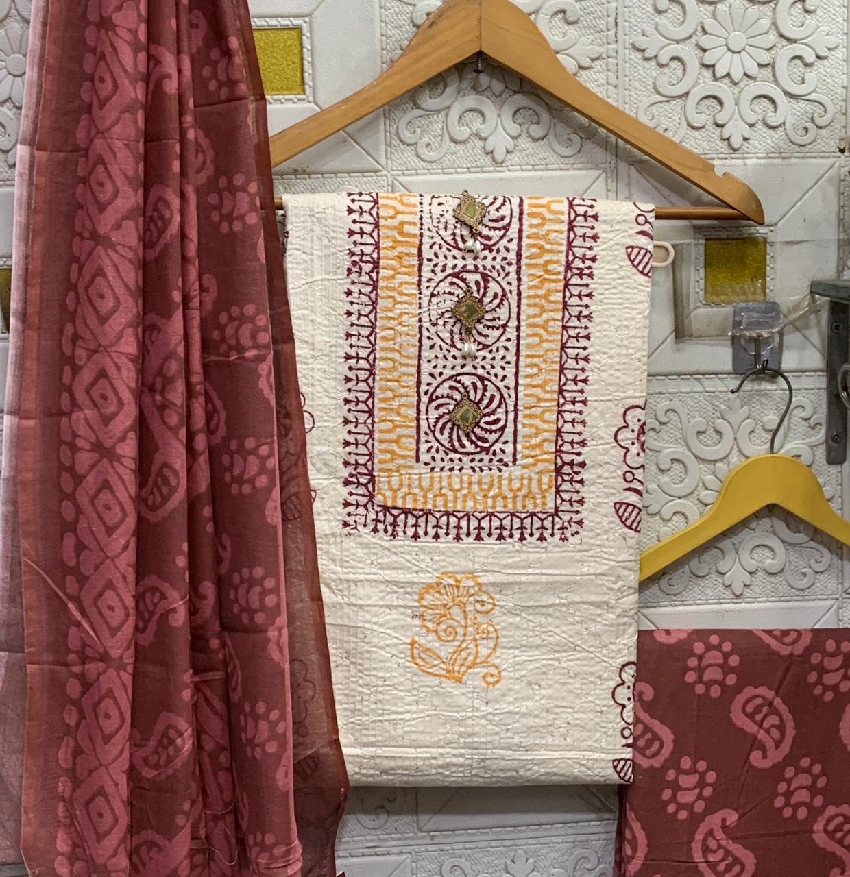 Pure Cotton Suit Set | Neck Embroidery Work | Best Quality at Small Price | LP-002