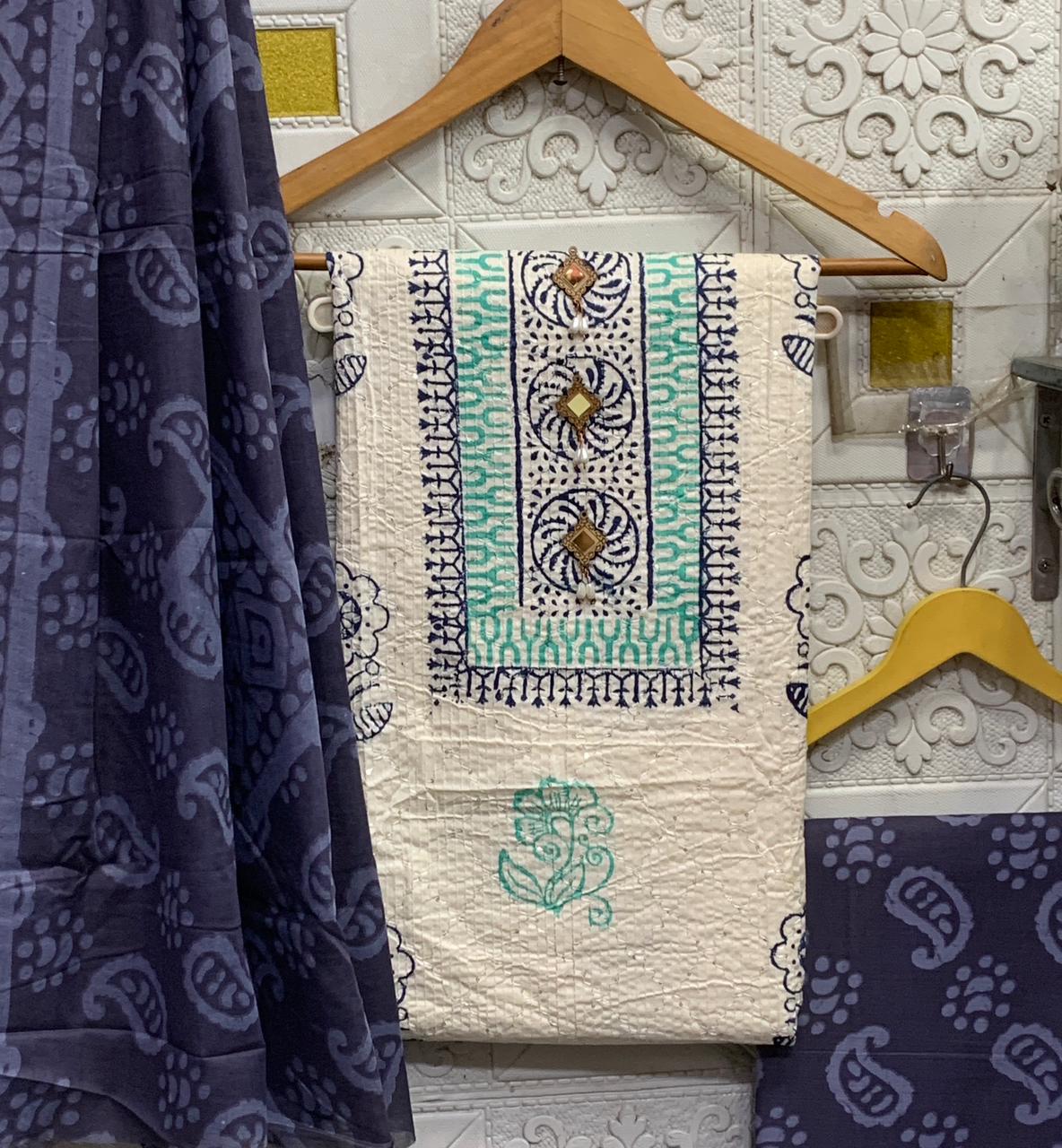 Pure Cotton Suit Set | Neck Embroidery Work | Best Quality at Small Price | LP-002