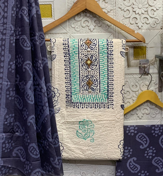 Pure Cotton Suit Set | Neck Embroidery Work | Best Quality at Small Price | LP-002