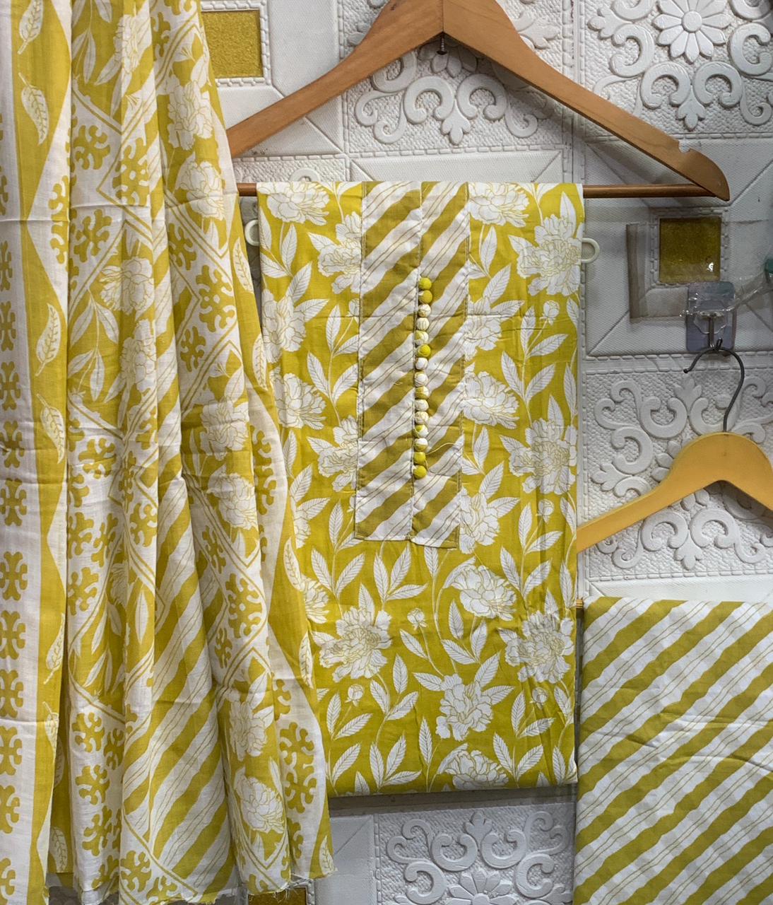 Pure Cotton Suit Set | Neck Embroidery Work | Best Quality at Small Price | LP-002